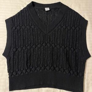 Anna & Ava, Black Sweater Vest. Size L/XL, V Neck